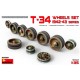 1/35 Soviet Medium Tank T-34 Wheels Set 1942-1943 Series