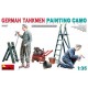 1/35 German Tankmen Camo Painting - 2 Figures, Ladders, Compressor & Buckets