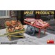 1/35 Meat Products w/Cart, Pallet Stand, Wooden Boxes