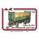 1/35 M1076 Trailer with Flatrack M1 & Four Boxes Cargo (resin)