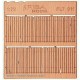 1/72 Plain Plank Cedar Fence - Rustic (2 sheets)