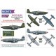 1/48 North American P-51B Mustang Paint Masks for Tamiya (2x canopy & insignia w/decals)