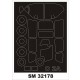 1/32 O-2A Skymaster Paint Masks for Roden kits (outside)