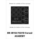 1/48 F4U1D Corsair Paint Mask for Academy kit (outside-inside)