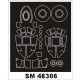 1/48 Mosquito B Mk.IV Paint Mask for Revell kit (outside-inside)