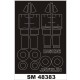1/48 Gloster Javelin Paint Mask for Airfix kit (outside-inside)