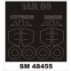 1/48 IAR-80 Paint Mask for Hobby Boss kit (outside-inside)