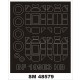 1/48 Bf 109E-3 Canopy Masking for Hobby Boss Kit (Outside, Inside)