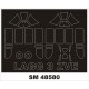 1/48 Lagg-3 Canopy Masking for Zvezda Kit (Outside, Inside)