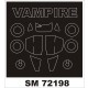 1/72 Vampire T11 Paint Mask for Airfix kit (outside)