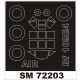 1/72 Bf-109E-4 Paint Mask for Airfix kit (outside)