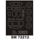 1/72 IL-2M3 Paint Mask for Tamiya kit (outside)