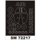 1/72 HS Harrier GR.3 Paint Mask for Airfix kit (outside)