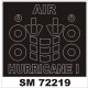 1/72 Hurricane I (Early) Paint Mask for Airfix kit (outside)