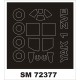 1/72 Yak-1 Canopy Masking for Zvezda Kit (Outside)