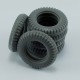 1/48 Schwimmwagen Type166 Spare Tyres for Tamiya kits