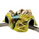 HO Scale Corner Tunnel for Double Track #Curved (43x41x23cm h, Headroom 9.3cm, for R1 R2)