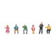 HO Scale In the Dining Car (6 coloured figures with accessories)