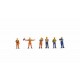 HO Scale Shunters (6 figures w/accessories)