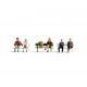 HO Scale Sitting People (without Bench)