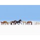 HO Scale Horses (9 animal figures)