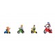 HO Scale Children on Bicycles (4 coloured figures with bikes)