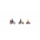 HO Scale Family on a Bike Ride
