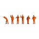 HO Scale Shunting Staff (6 figures)