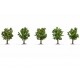 HO, TT, N, Z Scale Fruit Trees (5pcs, approx. 8 cm high)