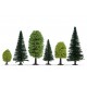 HO, TT Scale Mixed Forest (25 trees. 5 - 14cm)