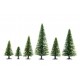 HO, TT Scale Model Spruce Trees (25pcs, 5 - 14cm)