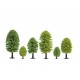 N, Z Scale Deciduous Trees (10pcs, 3.5 - 5cm)