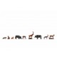 N Scale Forest Animals Assembled and Painted Miniatures