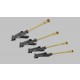 1/35 FlaKvierling 38 Gun Barrels with Body AA Gun (x4)