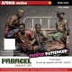 1/35 Africa PICK UP Passengers (4 Figures) for AK-35002/Meng Pick up/Guntruck