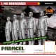 1/48 WWII Japanese Jet Fighters Ground Service Crews (5 Standing Figures)