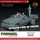 1/72 African Pickup Truck Crews with Heavy Machine Gun (4 figures)