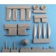 1/72 Spitfire Mk.IX Propeller,Wing Bulges,Exhaust,Cannons,Wheels &Intakes for Airfix