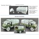 1/35 Unimog S404 Tarpaulin and Driver Cabin Cover for ICM kit #35135
