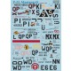 1/48 P-51D Mustang (complete set, 2 leaf) Decals