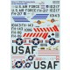 Decals for 1/48 Silver F-105D Thunderchiefs in the Vietnam War Part.1 