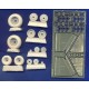 1/32 Mil Mi-8/17 Helicopter Wheels and Chocks for Trumpeter kits