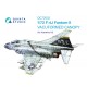 1/72 Cold War F-4J Phantom II Vacuumed Clear Canopy for Academy kits