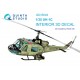 1/35 UH-1C 3D-Printed & Coloured Interior on Decal Paper for Academy kits