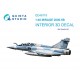 1/48 Mirage 2000-5B 3D-Printed & Coloured Interior on Decal Paper for Kinetic kits