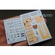 1/48 Albatros D.III 3D Printed & Coloured Interior Decal Parts for Eduard kit