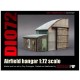 1/72 Airfield Hangar (3 Resin Parts,Length:12cm, Width:4cm, Height:6cm)