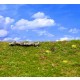 Landscape Mat - Wild Meadow Spring (Size: approx. 20 x 30cm, thick: 1cm)