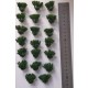 1/35 - 1/16 Plastic Plants - Low Bushes Dark Green (15pcs)