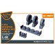 1/48 F-86A Weighted Wheels set Type 2 for Clear Prop kits